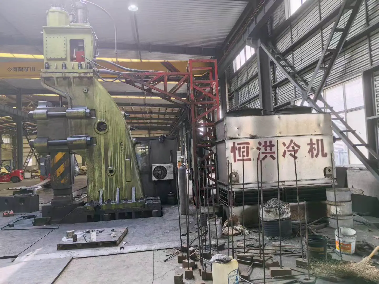Industrial cooling equipment at partner processing facility